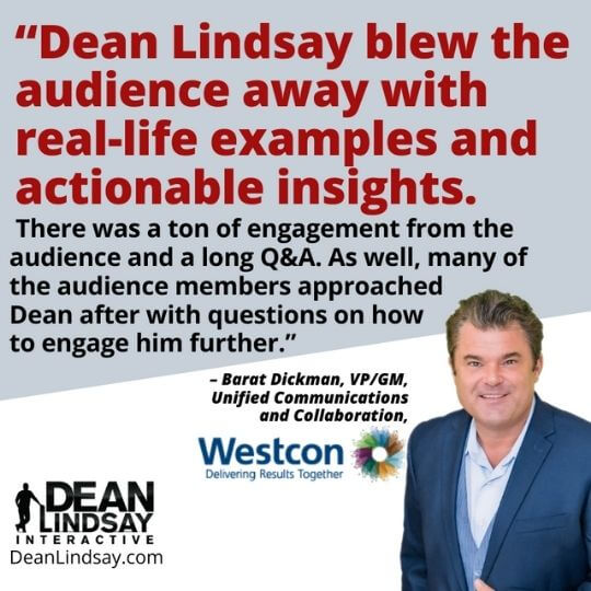 Top Company Culture Speakers, DEAN LINDSAY, Workplace